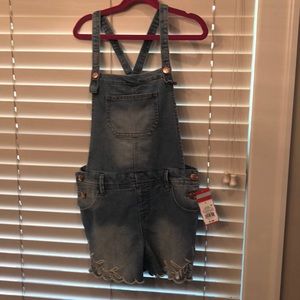 Brand New! Cat & Jack girls short overalls